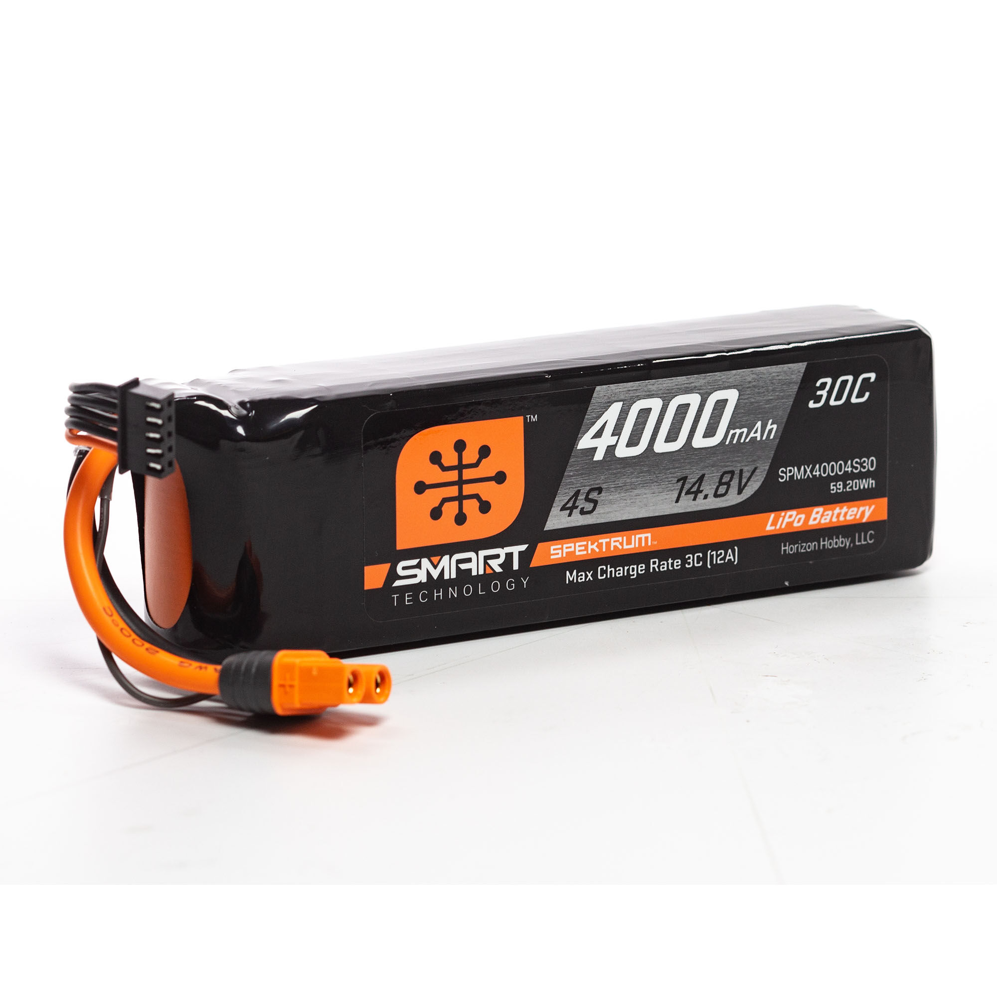 4000mAh 4S 14.8V Smart LiPo Battery 30C; IC3-HOBBY ZONE